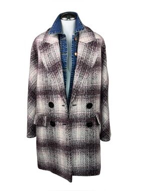 $898 VERONICA BEARD Deena Dickey Plaid Coat Jacket Blazer Sz S